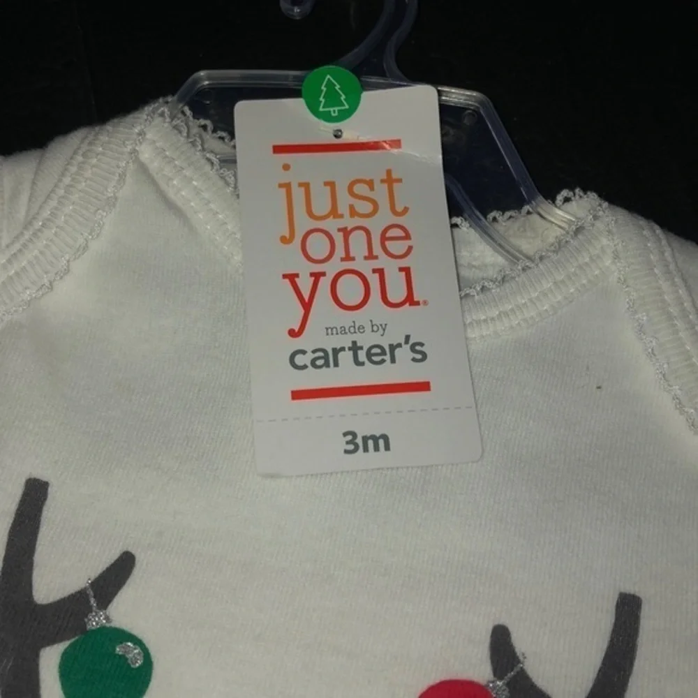 Carter’s Babies First‎ Christmas bodysuit Set Lot 3 Months